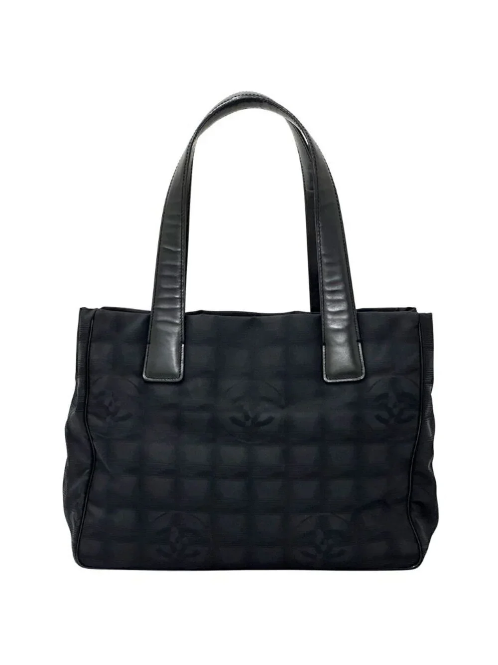 Chanel New Travel Tote PM Nylon Black Gold Shoulder
